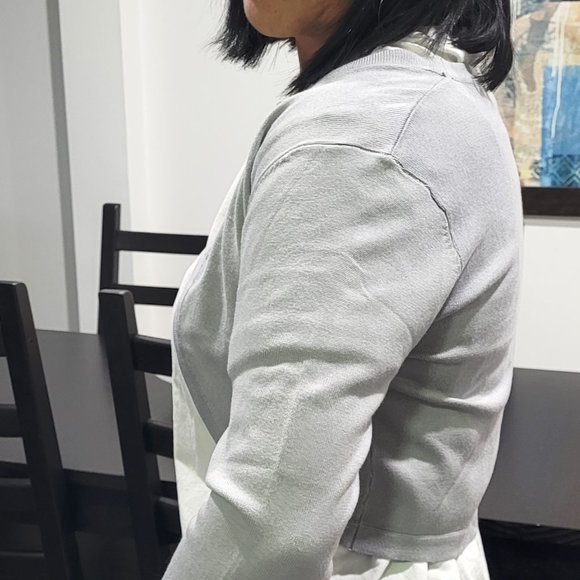 New With Tags Urban CoCo Women's Cropped Cardigan V-Neck  3/4 Sleeve - Picture 3 of 11